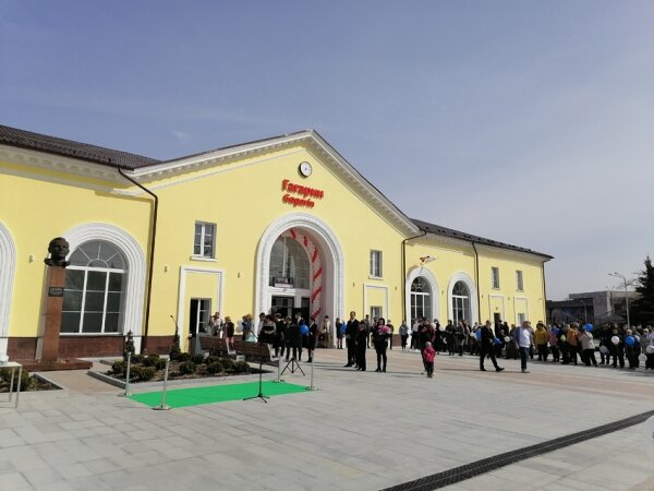 Обновленный вокзал открылся на станции Гагарин Смоленской области 